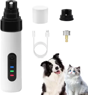Ntrjtrss Silent Pet Nail Grinder for Dogs, Dog Nail Grinder Quiet 2025 Upgraded Rechargeable Nail Grinder for Dogs Quiet, Safe Effective Silent Groom pro for Dogs Pet Paws Grooming Smoothing Tool