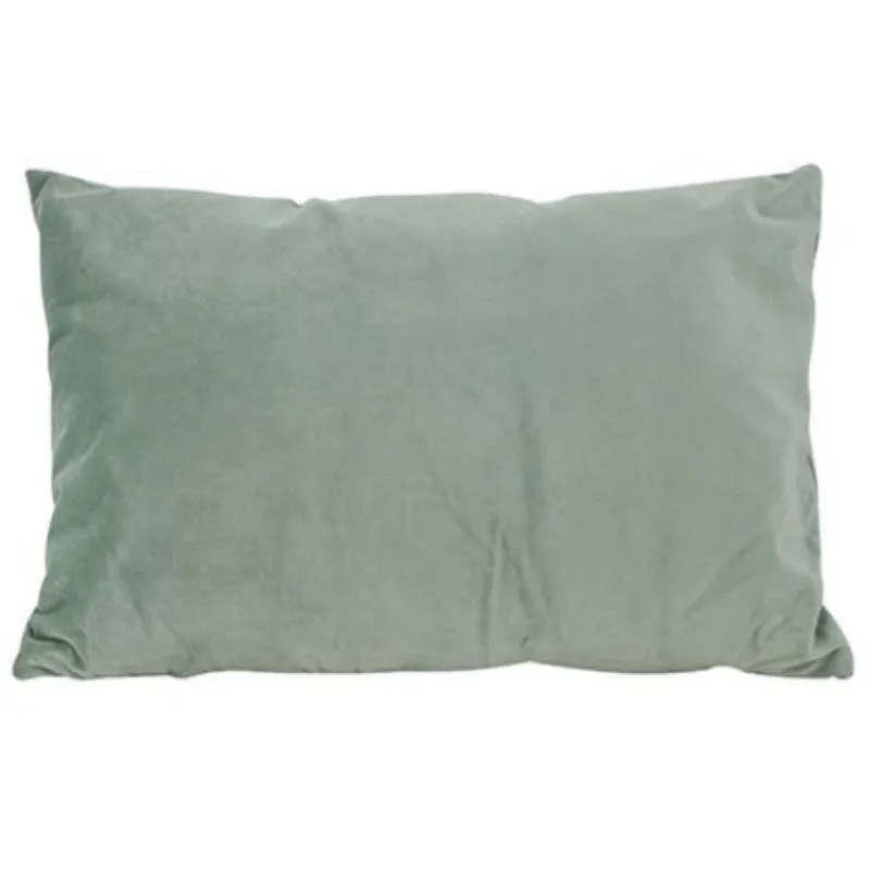 Olive Green Stella Velvet Cushion with Fill - 50cm x 30cm