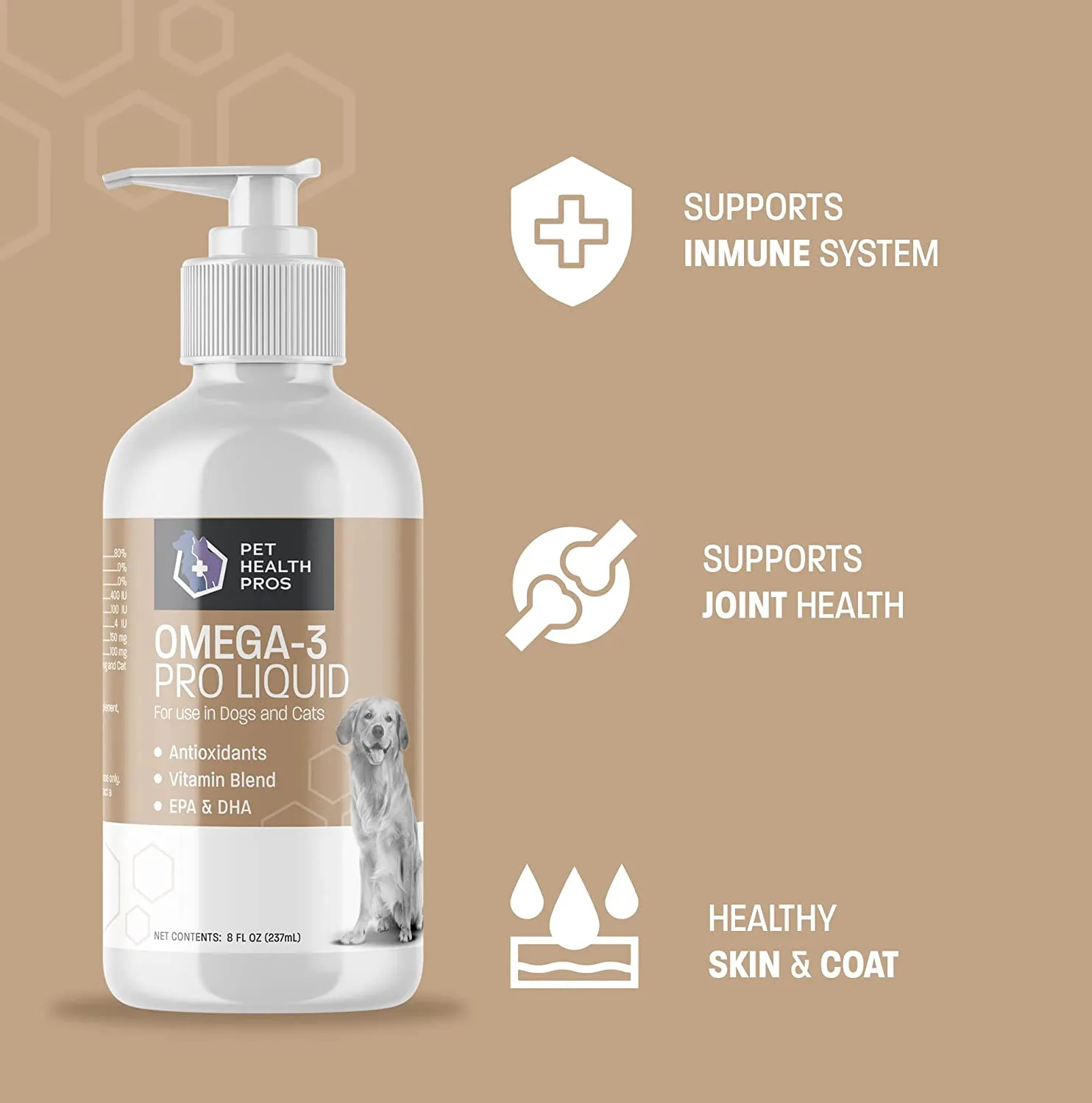Omega 3 Fish Oil for Dogs - Skin & Coat Supplement