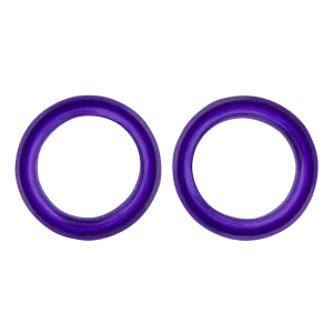 Pack of 2 Premium Scissor Finger Ring Inserts in Purple by PetStore.Direct
