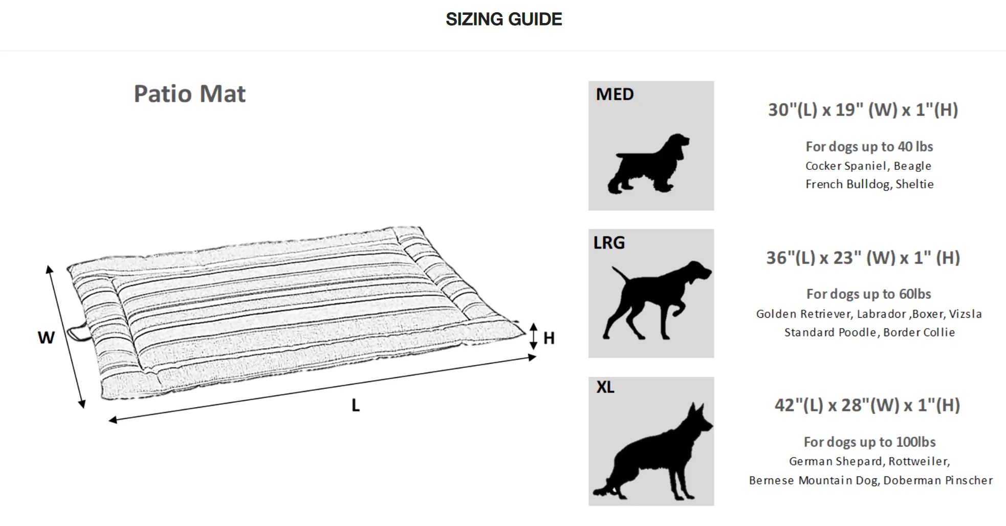 Patio Dog Mat - Heather Grey