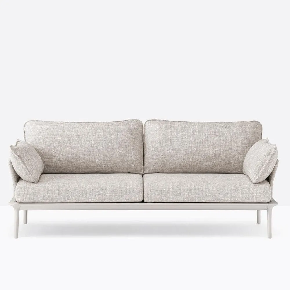 Pedrali Reva Twist three seater sofa with side pillows