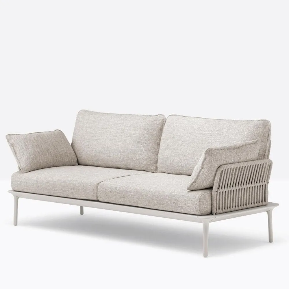 Pedrali Reva Twist three seater sofa with side pillows