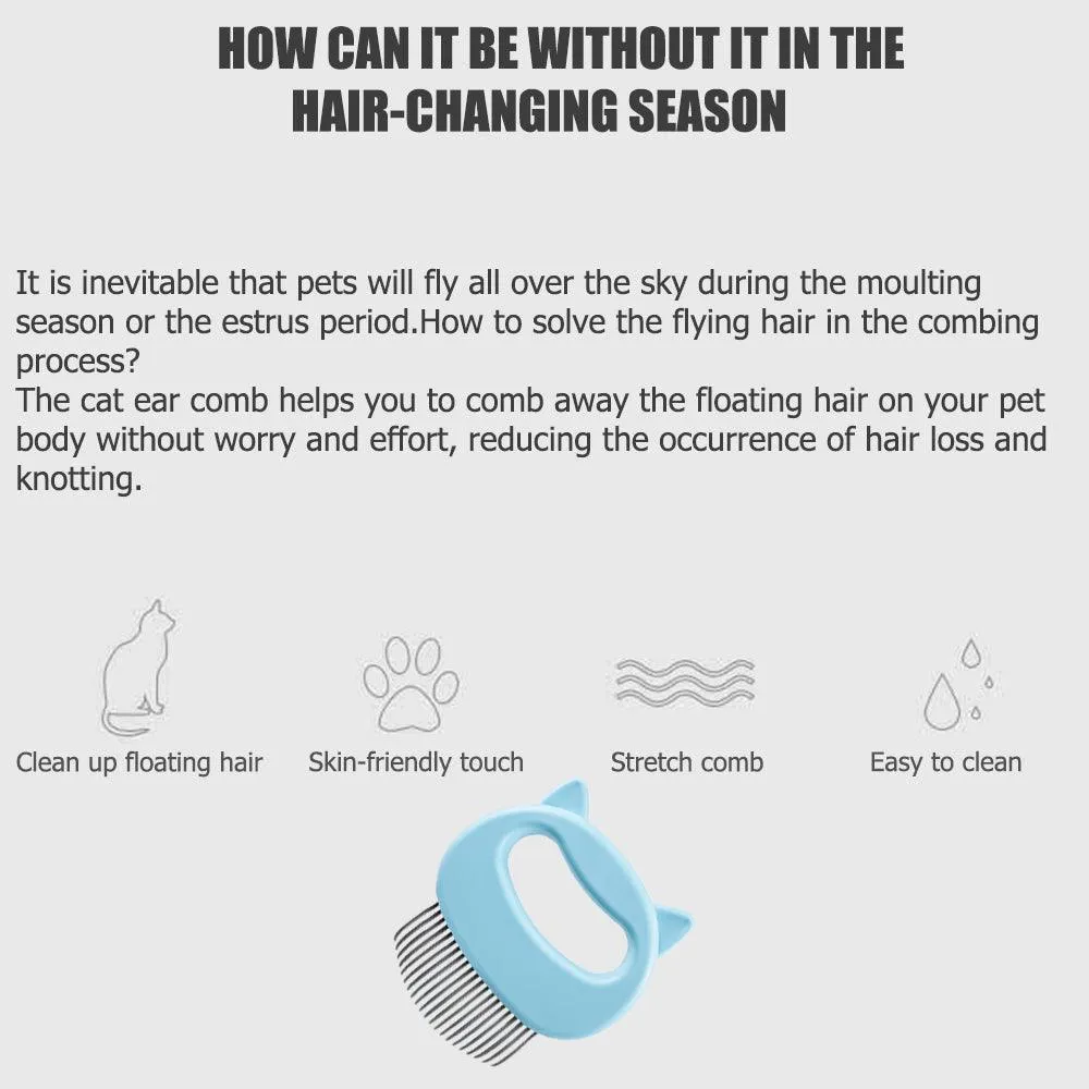 Pet Grooming Massage Tool To Remove Loose Hairs Pet Massage Brush