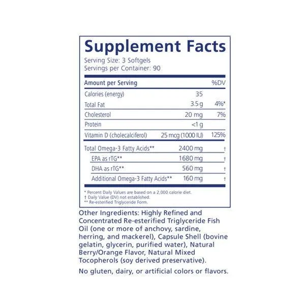 PRN De3 Omega 3 (90) - High potency softgels