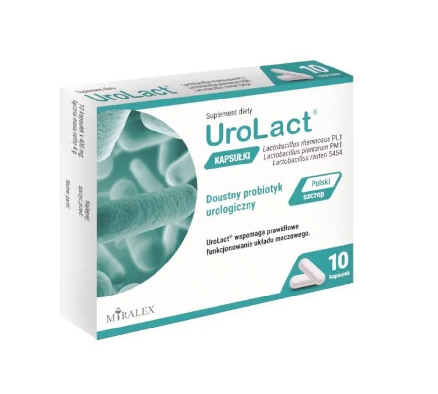 Probiotic supplements, UroLact 10 capsules