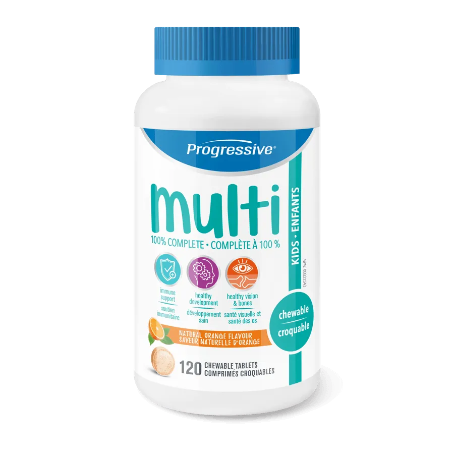 Progressive - chewable multivitamins kids