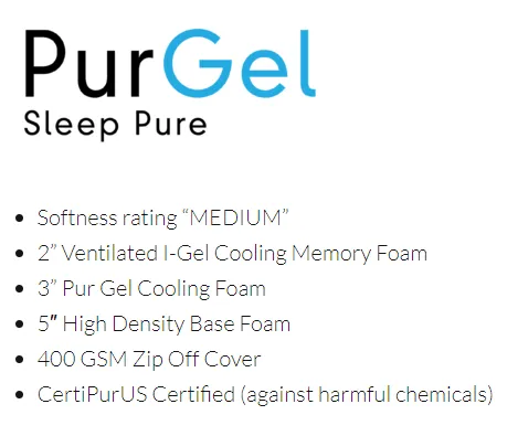 Pure Gel 10 Twin Mattress