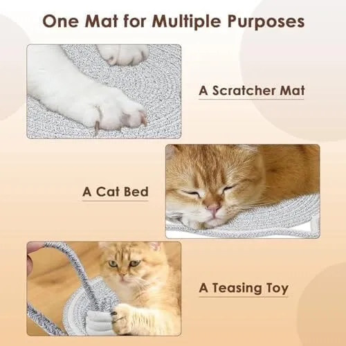 Round Horizontal Floor Cat Scratching Pads for Indoor Cats