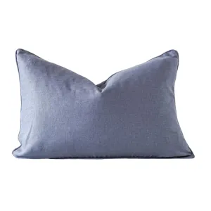 Slate Linen Feather Insert Indoor Cushion - 60cm x 40cm