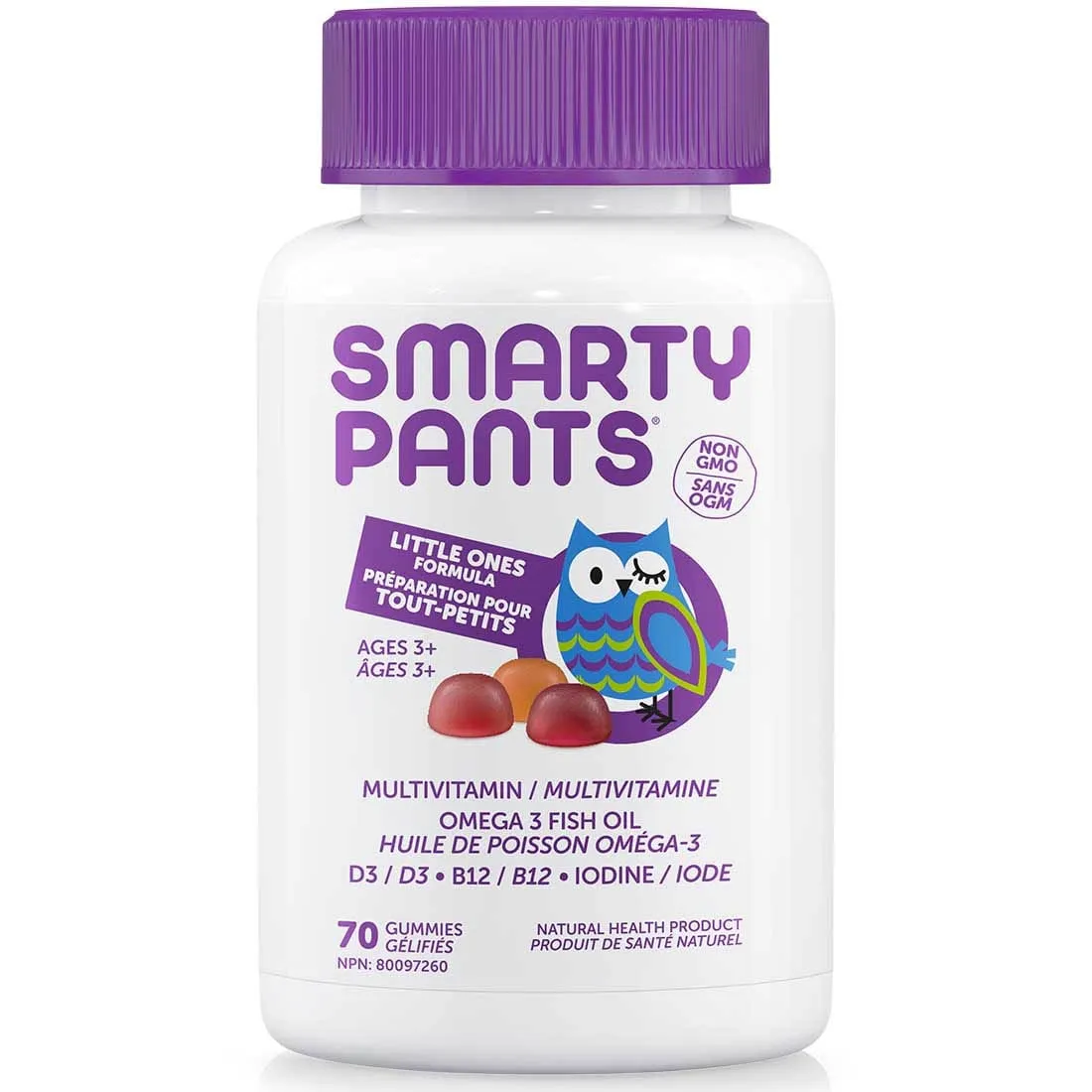 SmartyPants Little Ones Formula Toddler Multivitamin Gummies
