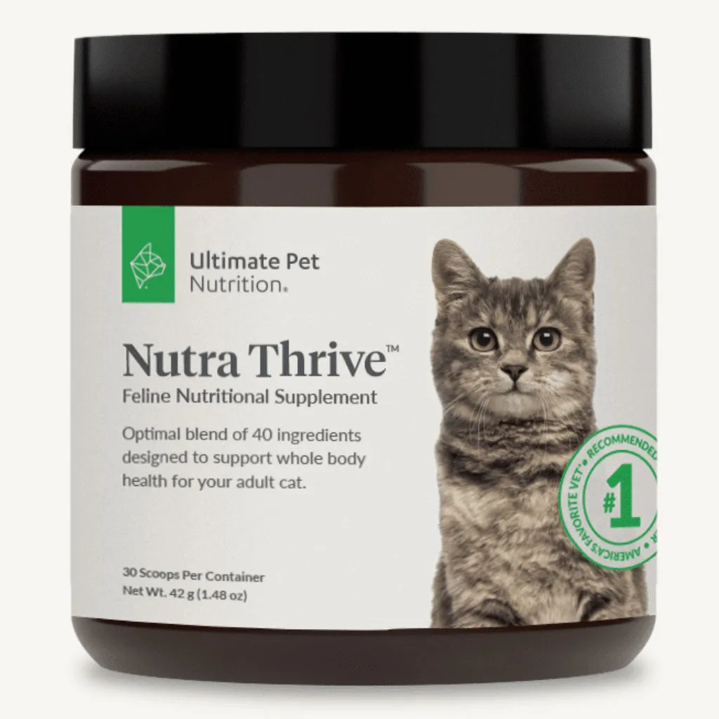 Ultimate Pet Nutrition Nutra Thrive Nutritional Supplements for Cats, 1.48-oz
