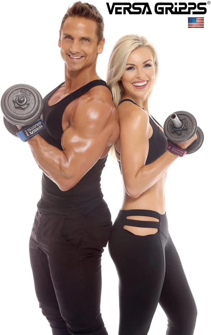 Versa Gripps Pro, Made in The USA, Wrist Straps for Weightlifting Alternative, The Best Training Accessory