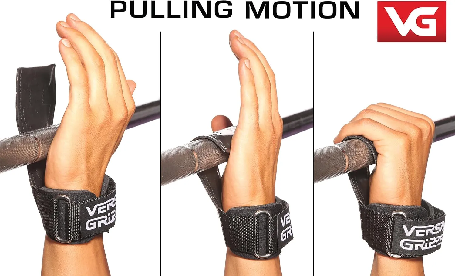 Versa Gripps Pro, Made in The USA, Wrist Straps for Weightlifting Alternative, The Best Training Accessory