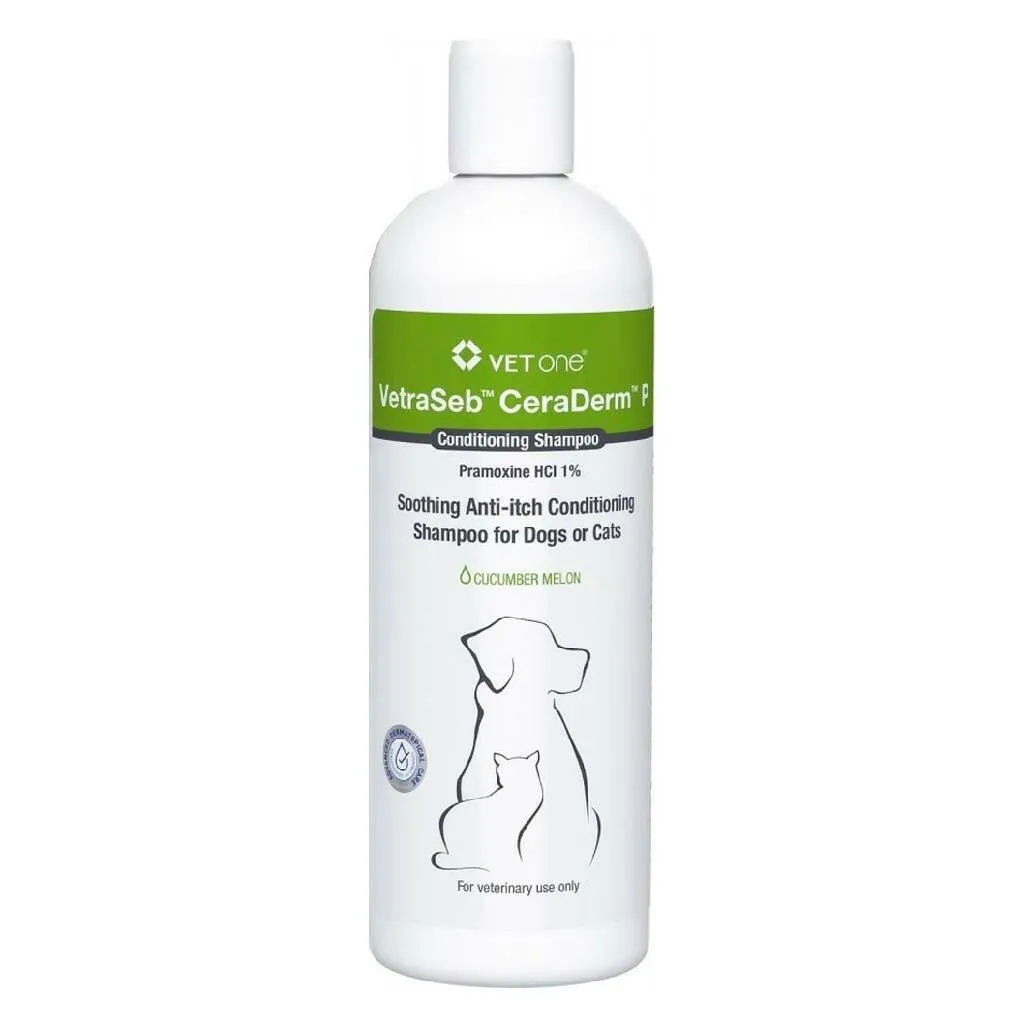 VetraSeb CeraDerm P Anti-Itch Conditioning Shampoo for Dogs & Cats