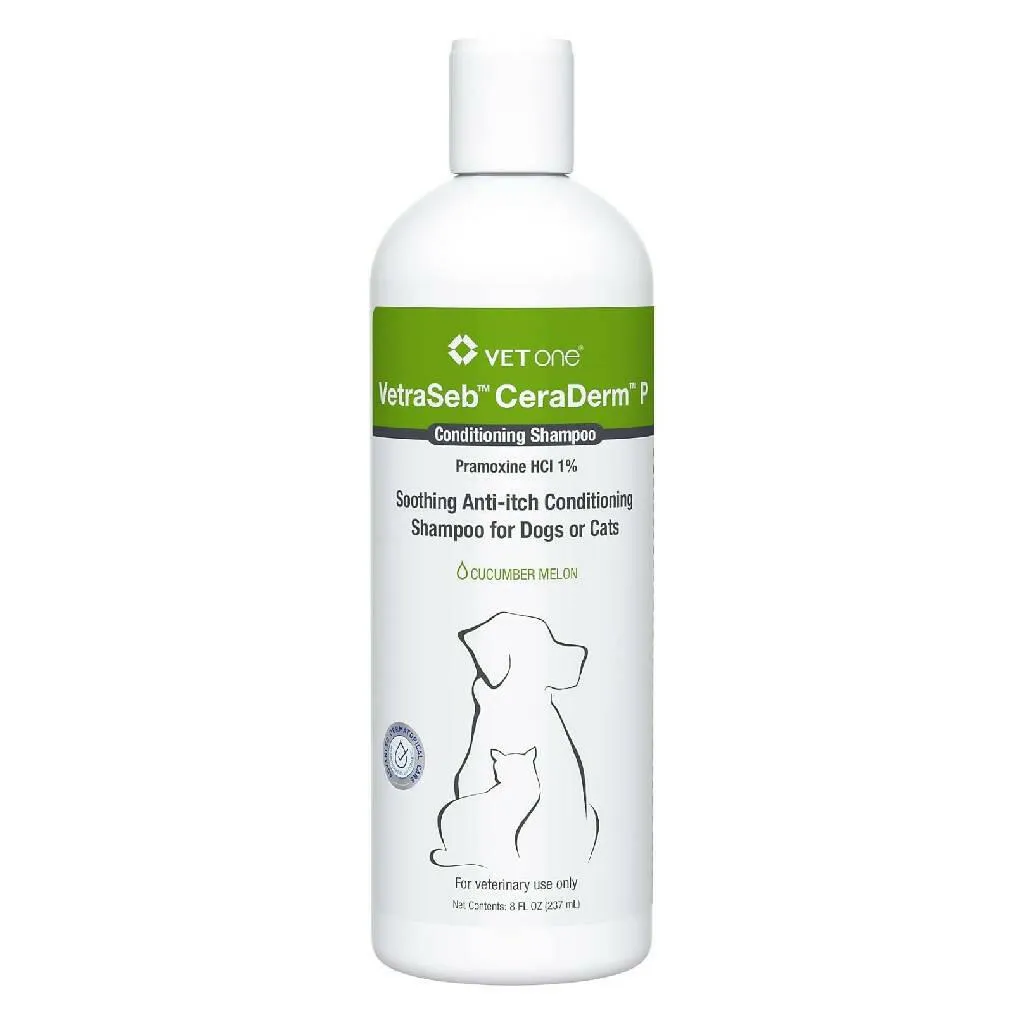 VetraSeb CeraDerm P Anti-Itch Conditioning Shampoo for Dogs & Cats