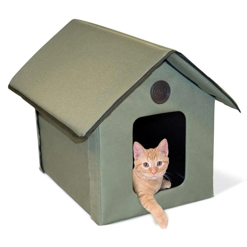 Waterproof Outdoor Cat House - 22″ x 18″ x 17″ - K&H Manufacturing
