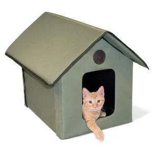 Waterproof Outdoor Cat House - 22″ x 18″ x 17″ - K&H Manufacturing
