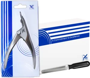 XE Stainless Steel Pet Nail Clipper  Cat and Dog Claw Trimmer with Nail File, Non-Slip Handle Nail Cutter for Pets, Professional Grooming Tool for Dogs, Cats, Rabbit and Guinea Pigs